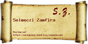 Selmeczi Zamfira névjegykártya
